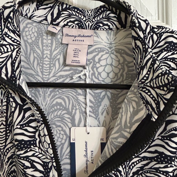 Tommy Bahama Black and White Sheath Midi Dress - Picture 4 of 8